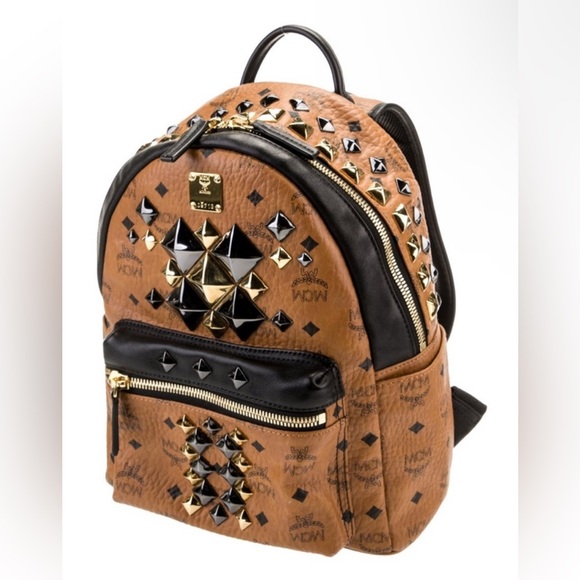 MCM Like New! LIMITED EDITION STUDDED LEATHER BACKPACK!!! - Picture 5 of 14